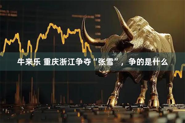 牛来乐 重庆浙江争夺“张雪”，争的是什么